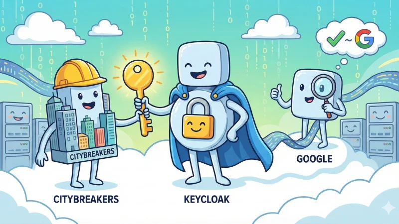 Keycloak giving a key to a service provider.