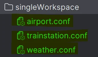 single workspace highlighted